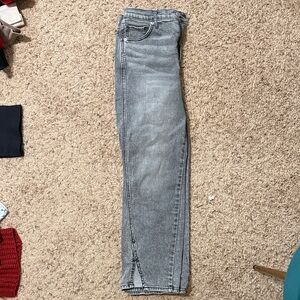 Express Women's Straight Leg Jeans in Gray